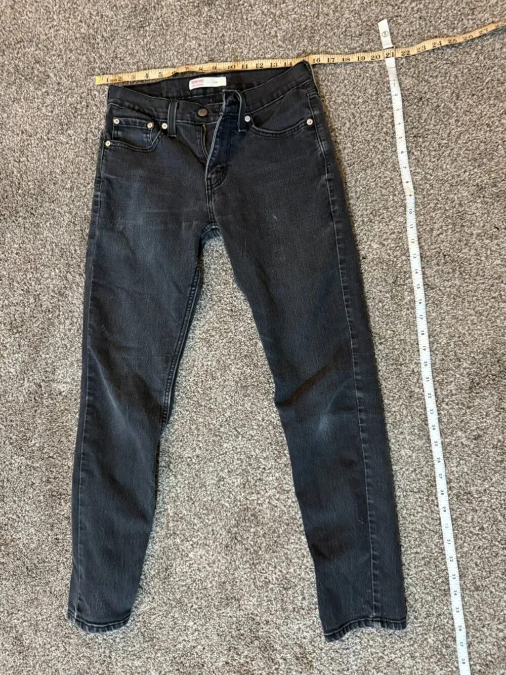 Levi Strauss Signature Slim Black Jeans 28x30